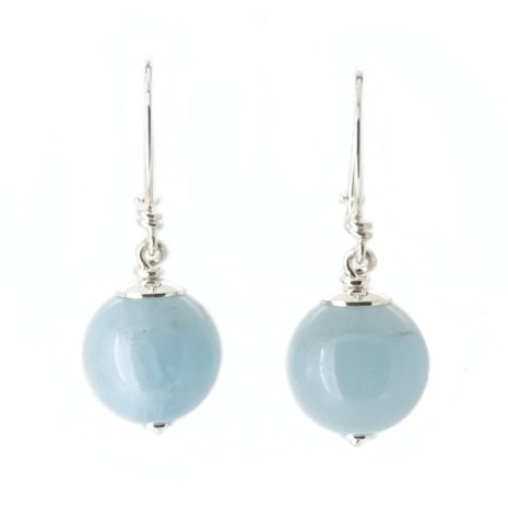 boucles-oreilles-boule-aigue-marine-cedric-grall-bijoux boucles d'oreilles boule argent 925/1000 aigue-marine cédric grall bijoux entièrement réalisé à la main fabrication artisanale