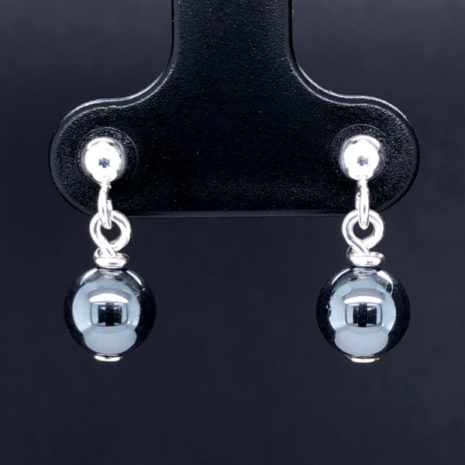 Boucles d’oreilles Clou Boule hématite Boucles d’oreilles Clou Boule hématite