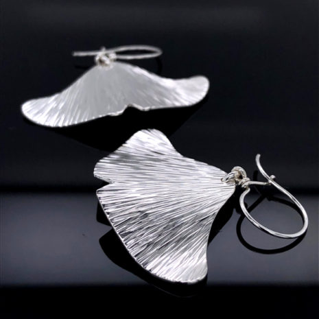 Boucles d’oreilles Ginkgo 1 Boucles d'oreilles Ginkgo Argent 925