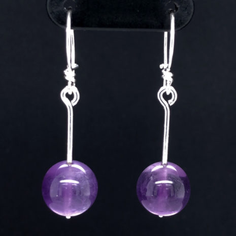 Boucles d’oreilles Tige améthyste Boucles d'oreilles Tige améthyste