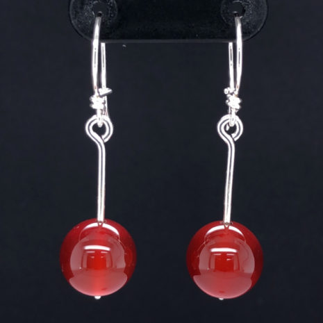 Boucles d’oreilles Tige cornaline Boucles d'oreilles Tige cornaline