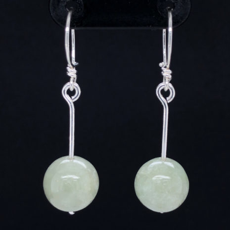 Boucles d’oreilles Tige jade birman Boucles d'oreilles Tige jade birman