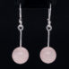 Boucles d'oreilles Tige quartz rose