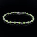 Bracelet chainette minérale, argent 925 et jade néphrite
